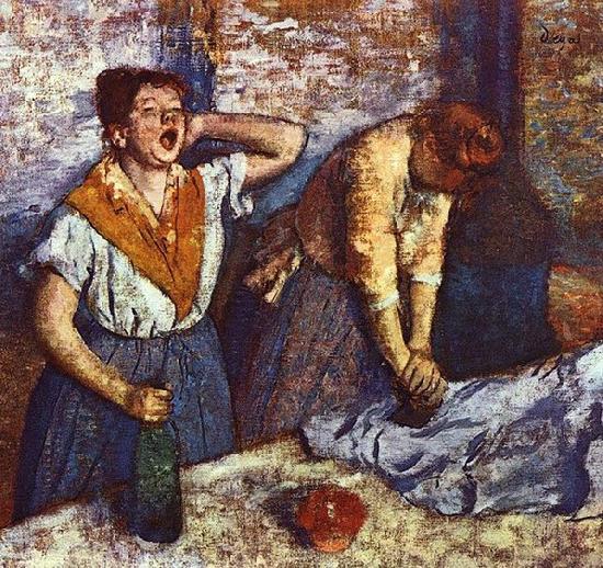 Edgar Degas Two ironing women